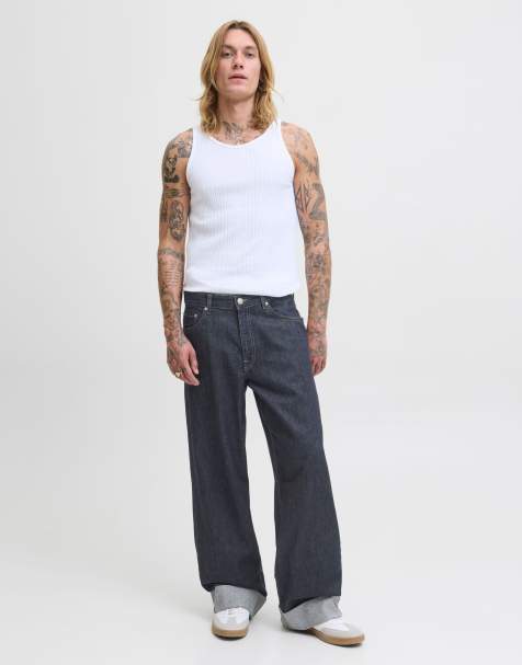 Jack & Jones Wide fit jeans in blue denim - view 1