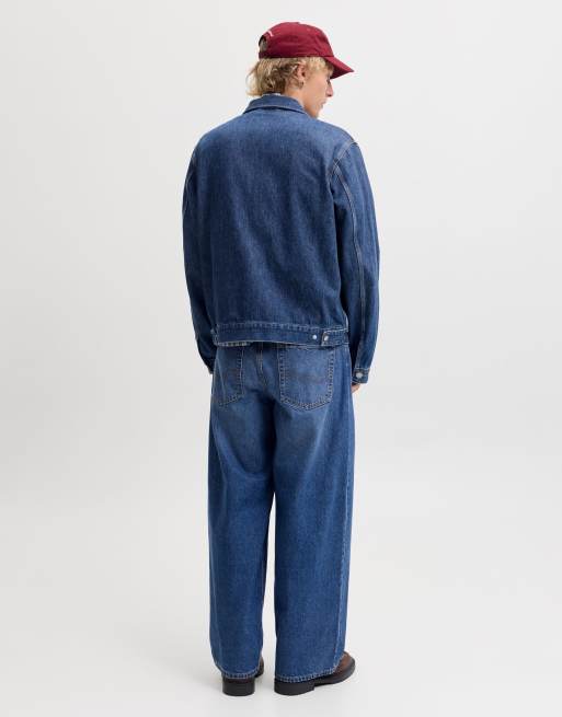 Jack & Jones Wide fit jeans in blue denim, 2 of 7