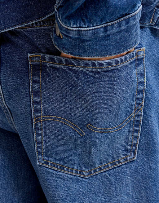 Jack & Jones Wide fit jeans in blue denim, 4 of 7