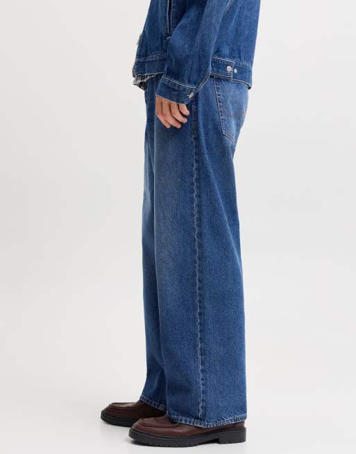 Jack & Jones Wide fit jeans in blue denim, 5 of 7