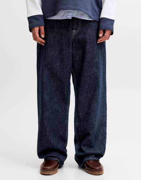 Jack & Jones Wide fit jeans in blue denim - view 1