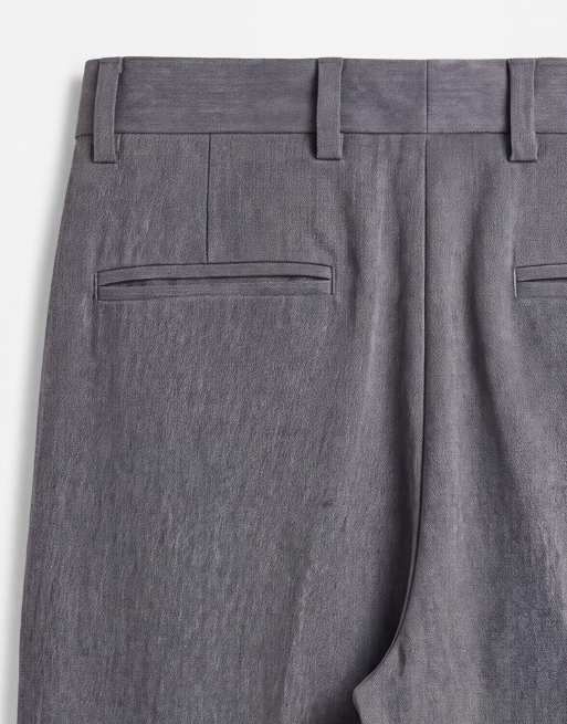 Jack & Jones Wide Fit – Szare eleganckie spodnie, 8 z 9