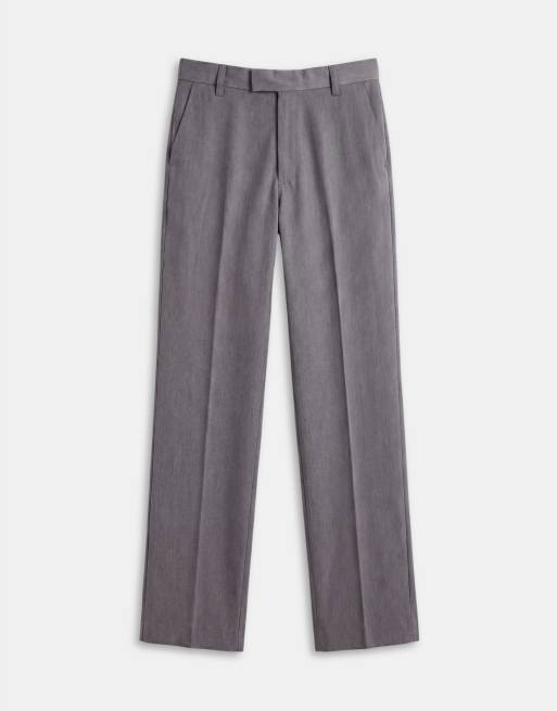 Jack & Jones wide fit tailored trousers in grey, 6 of 7
