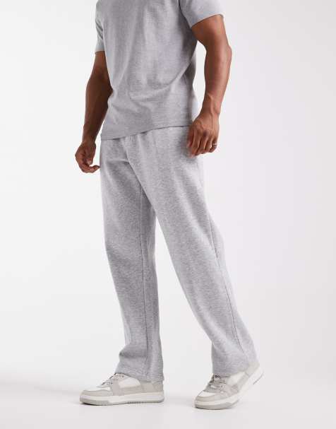 Jack & Jones wide leg jogger in grey marl - view 1