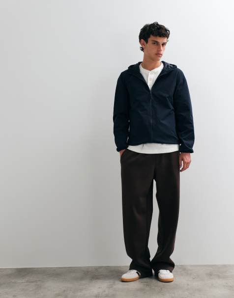 Jack & Jones wide leg trackies in brown - view 1