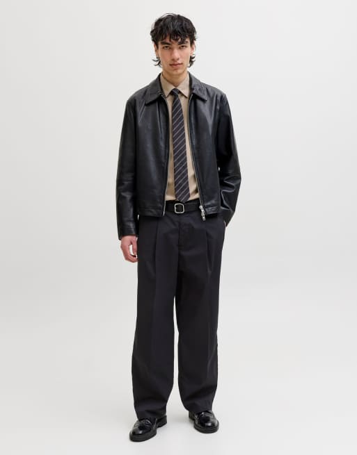 Jack & Jones Wide-leg trousers in black beauty, 3 of 7