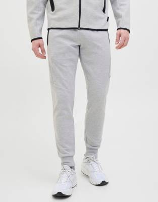 Jack&Jones - Jpstwill Fusion Sweat Pants Noos Light Grey Melange - Gr. - M - Bild 5