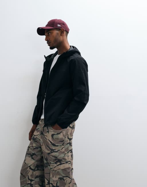 Jack & Jones windbreaker jacket in black, 5 of 5
