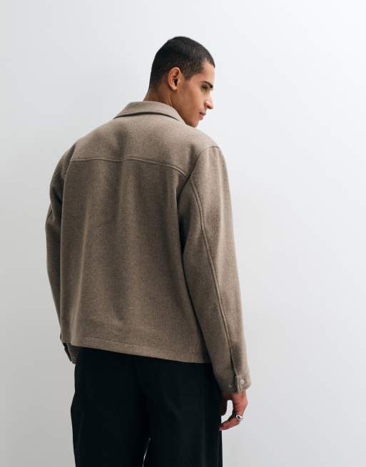 Jack & Jones wool blend jacket in beige, 5 of 5
