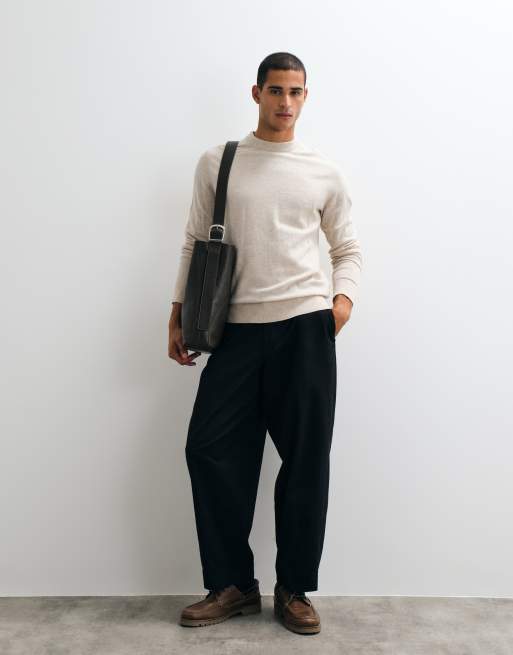 Jack & Jones wool blend jumper in beige, 2 of 5