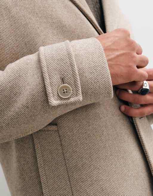 Jack & Jones wool coat in beige, 3 of 5
