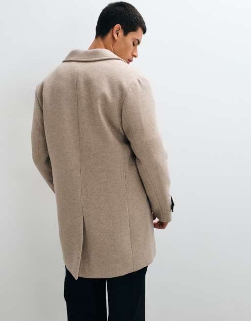 Jack & Jones wool coat in beige, 4 of 5