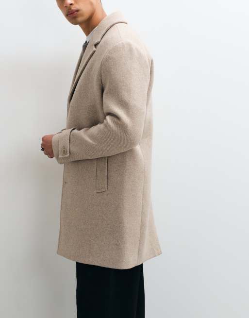 Jack & Jones wool coat in beige, 5 of 5