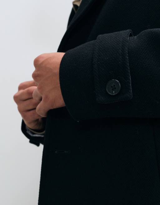 Jack & Jones wool coat in black, 5 of 5