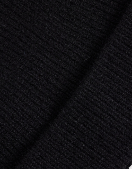 Jack & Jones wool fisherman beanie in black, 2 of 3