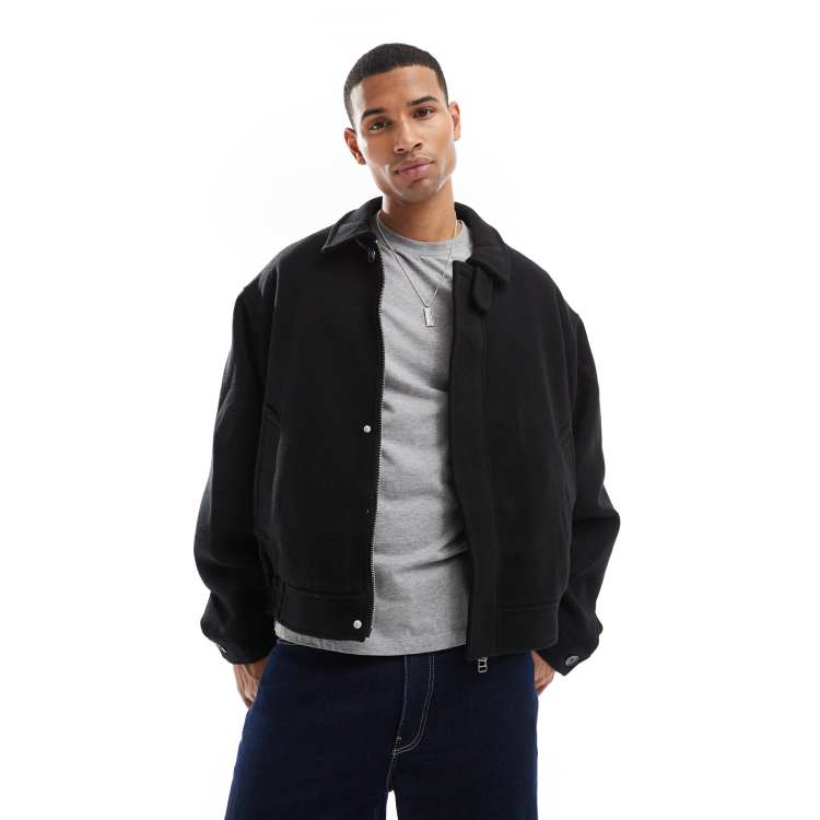 ジャケット・アウター 24AW WOOL HARRINGTON JACKET BLACK L 206956517-1-black?$n_750w$&wid