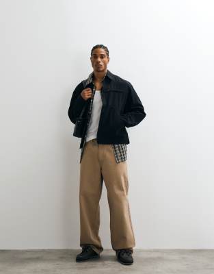 Jack & Jones Worker Jacket In Black