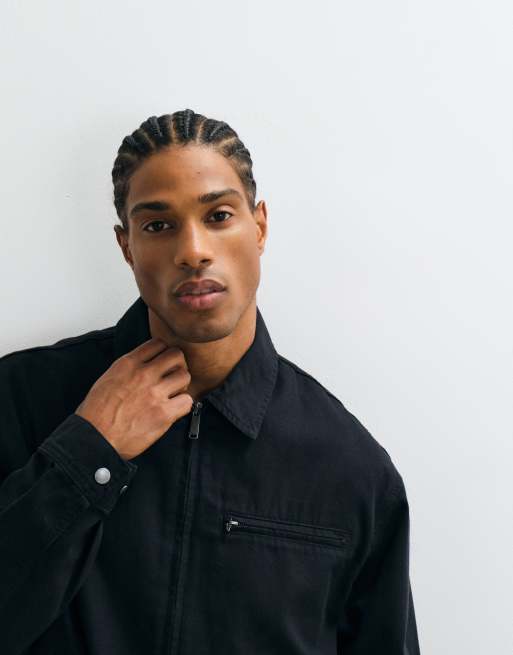 Jack & Jones worker jacket in black | ASOS