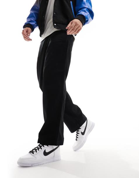 Jack & Jones worker trouser in wide fit black - view 1