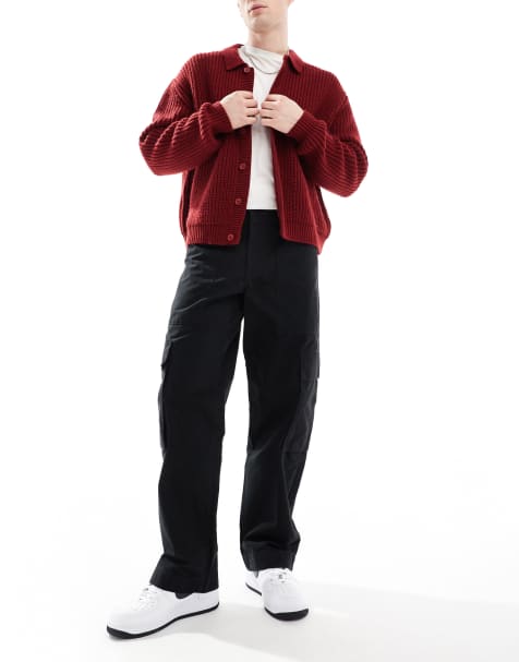 Jack & Jones - Workwear - Cargobroek met losse pasvorm in zwart - view 1
