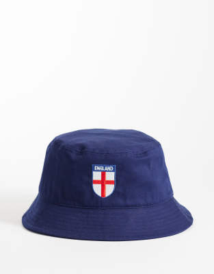 Jack & Jones World Cup England Bucket Hat In Blue