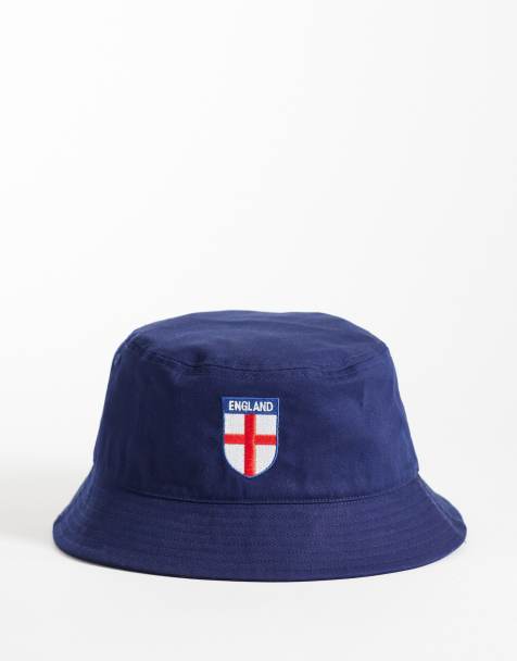 Jack & Jones World Cup England bucket hat in navy - view 1