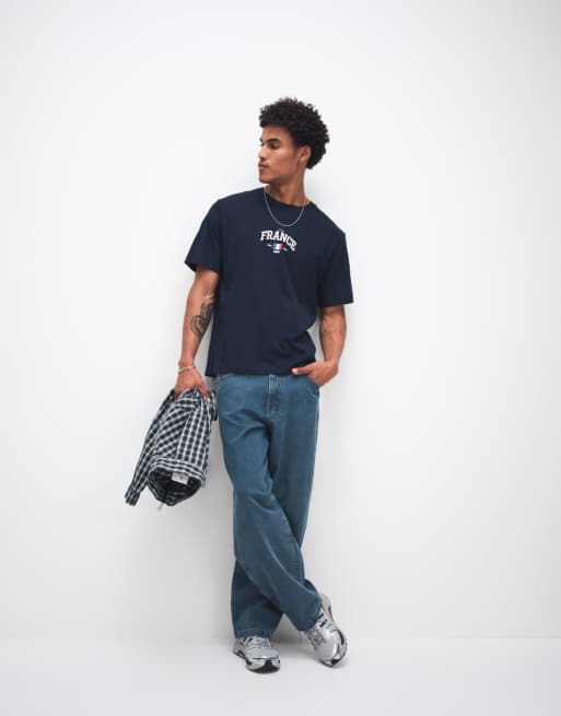 Jack & Jones - World Cup France - T-shirt blu navy, 3 di 5