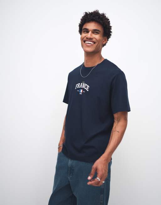 Jack & Jones - World Cup France - T-shirt blu navy, 4 di 5