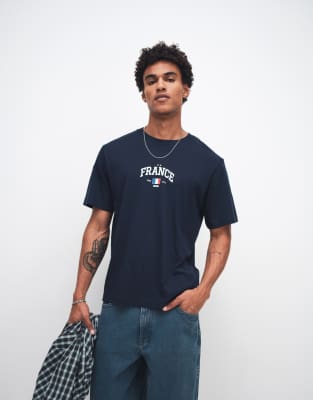 Jack & Jones World Cup France T-shirt In Blue