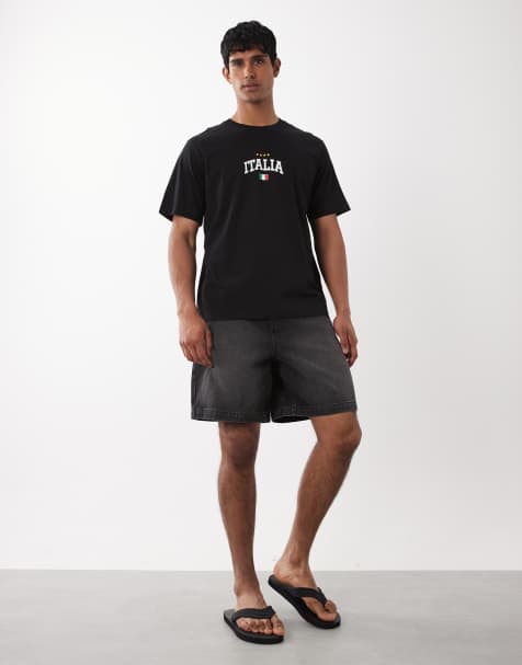 Jack & Jones World Cup Italy T-shirt in black - view 1