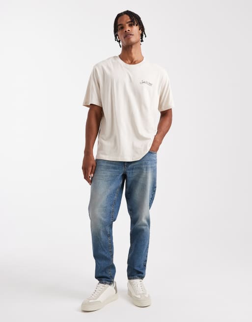 Jack & Jones – Zestaw 2 T-shirtów w kolorach czarnym i beżowym, 2 z 5