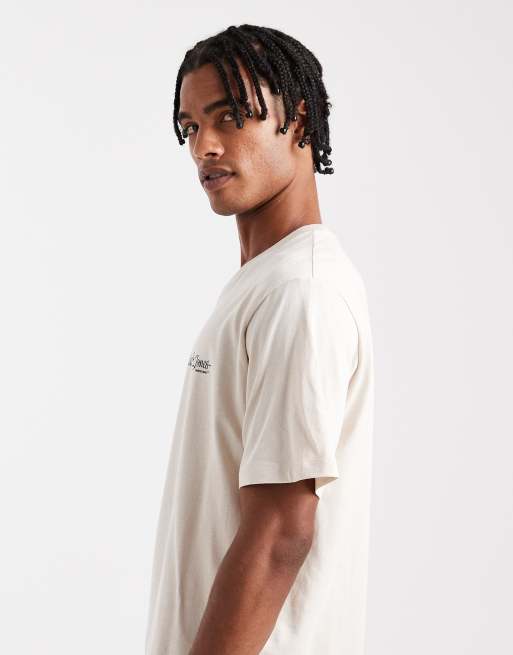Jack & Jones – Zestaw 2 T-shirtów w kolorach czarnym i beżowym, 4 z 5