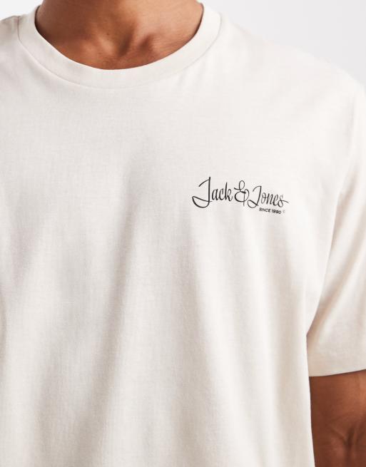 Jack & Jones – Zestaw 2 T-shirtów w kolorach czarnym i beżowym, 5 z 5
