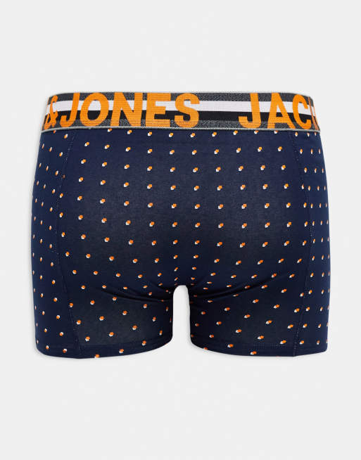Jack & Jones – Zestaw 3 par bokserek w kolorze granatowym ze wzorem , 2 z 4