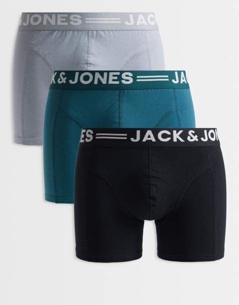 Jack & Jones – Zestaw 3 par czarnych bokserek z taśmami - view 1
