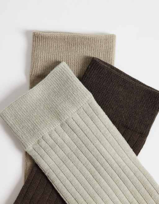 Jack & Jones – Zestaw 3 par skarpetek w neutralnych kolorach, 3 z 3