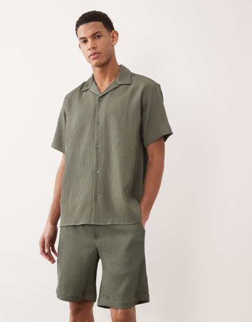 Jack & Jones – Zestaw w kolorze khaki: koszula i szorty, 3 z 5