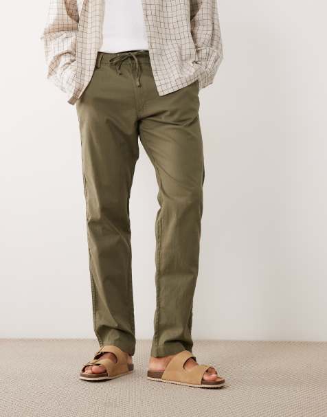 Jack & Jones – Zielone szorty z domieszką lnu - view 1