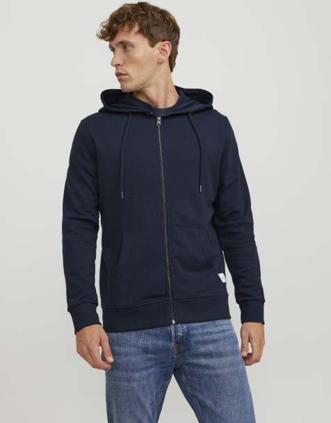 Jack & Jones Zip-Hoodie in Marineblau - view 1