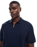 [Jack & Jones] Jack & Jones zip polo in navy XXL Navy blazer