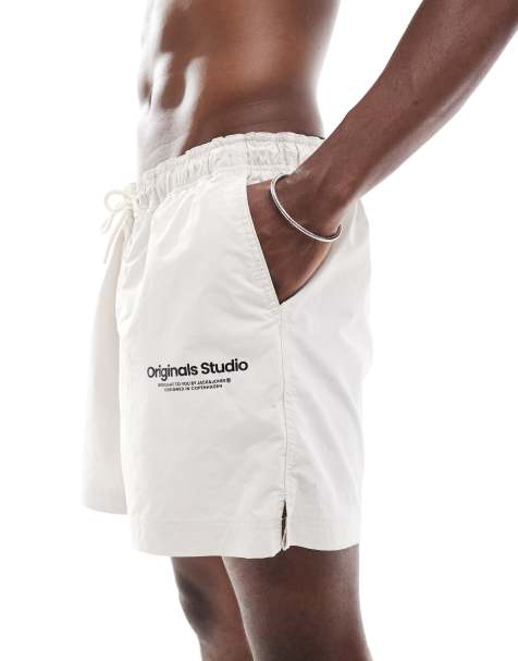 Jack & Jones - Zwemshorts in crème - view 1