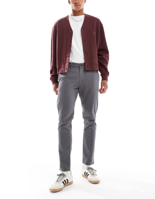 Jack & slim fit chino in grey 