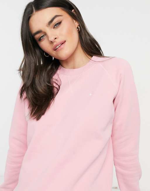 Jack Wills astbury raglan icon sweatshirt in pink ASOS