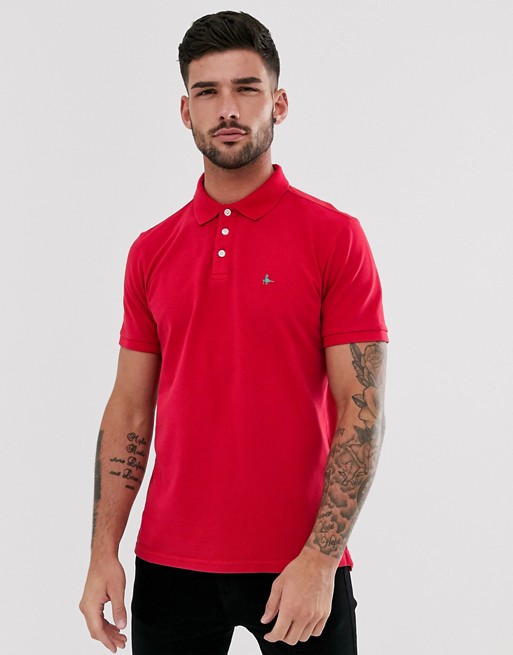 Jack Wills Bainlow logo polo in red