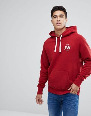 jack wills red hoodie