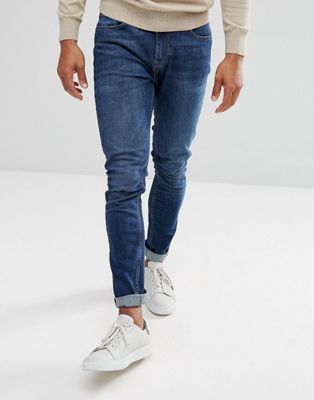 Jack Wills - Cashmoor - Skinny jeans in midwash-Blauw