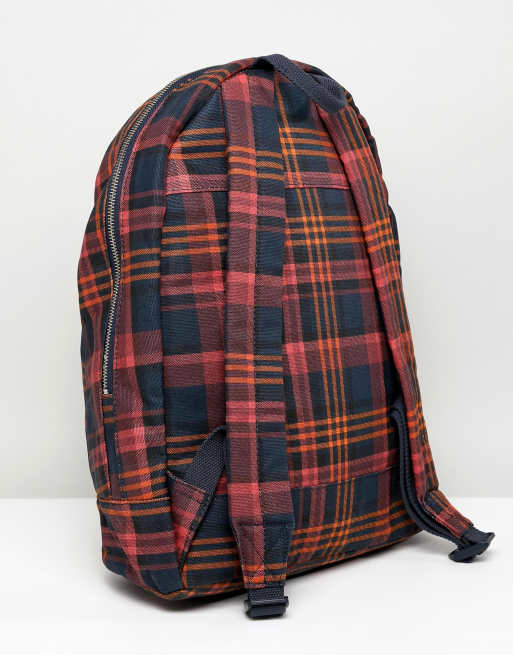 Jack wills tartan on sale backpack