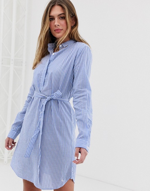 Jack Wills Chelseawood button up shirt dress in stripe