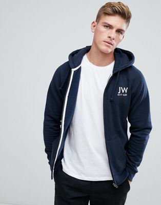 jack wills zip up hoodie mens