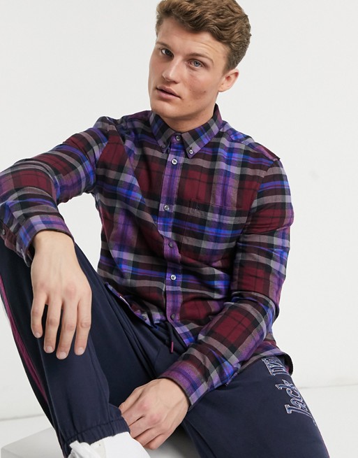 Jack Wills Glebe checked shirt in red